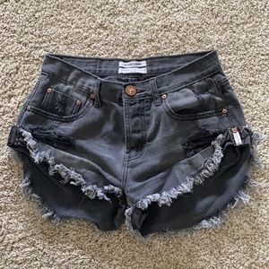 Great Condition Black One X One Teaspoon Shorts